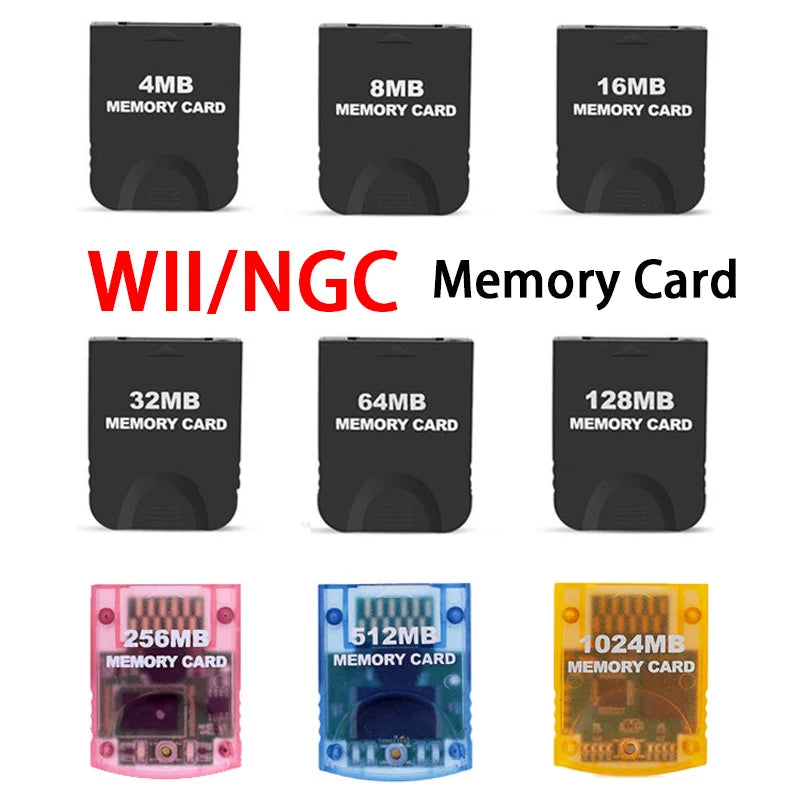 GameCube Memory Card - GC Storage Card up to 1024MB for NGC/Wii