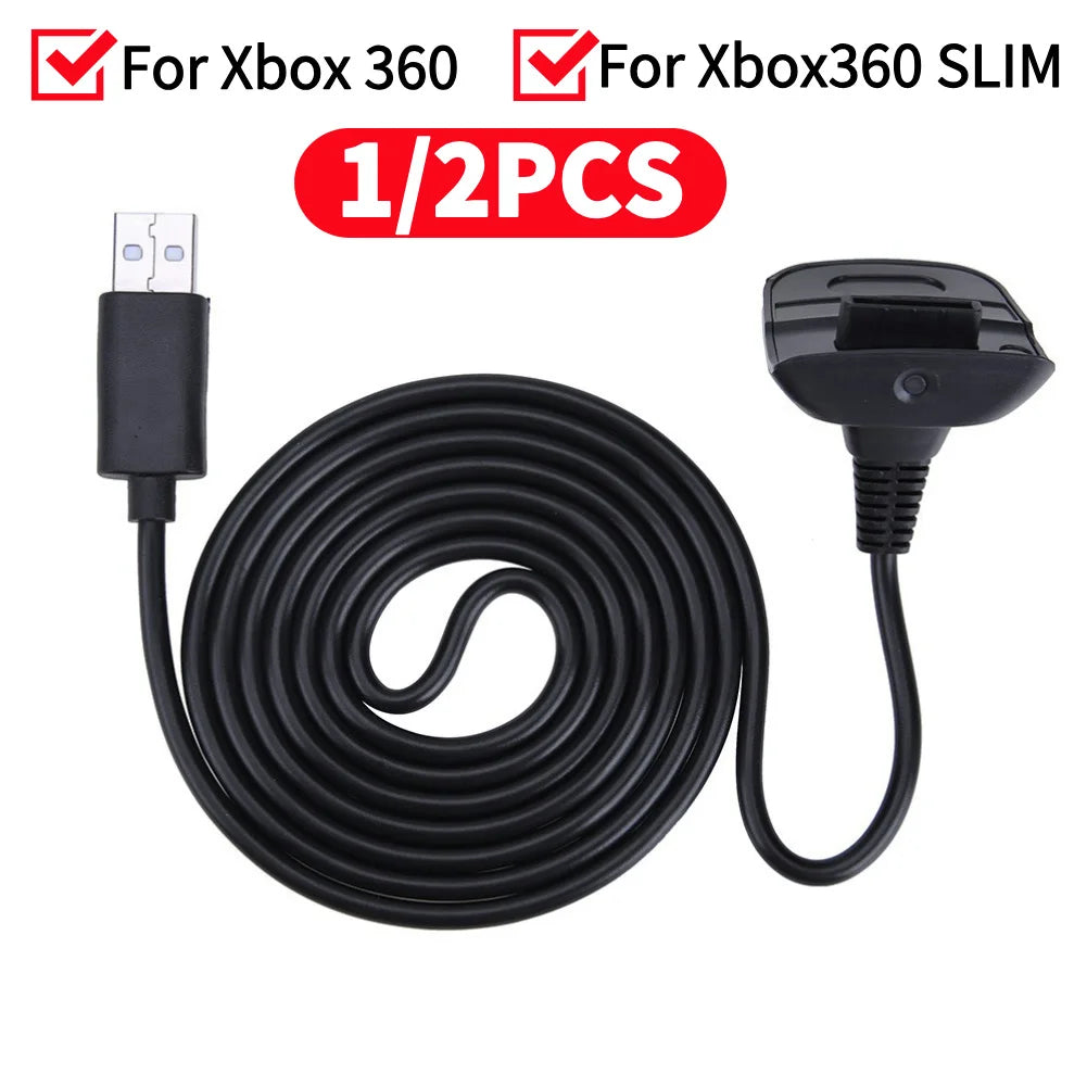 Xbox 360 USB Wireless Charging Cable - Game Controller Power Supply