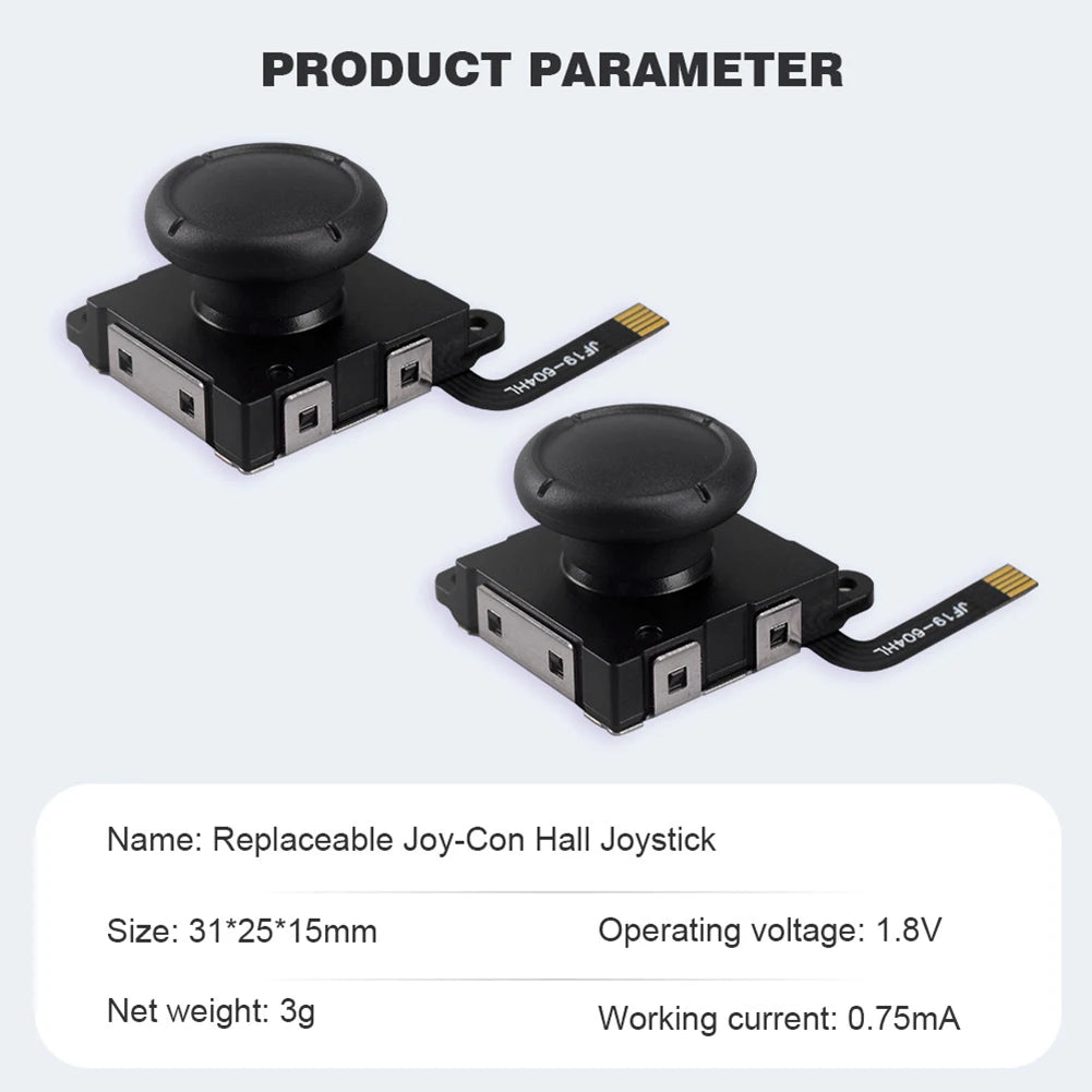 Hall Effect Joystick for Nintendo Switch Joy-Con - No Drift Replacement