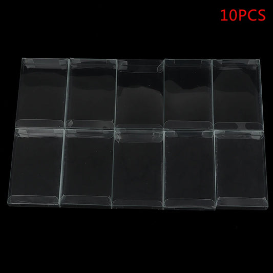 10pc Clear Protective Cases - SNES Cartridge Protectors