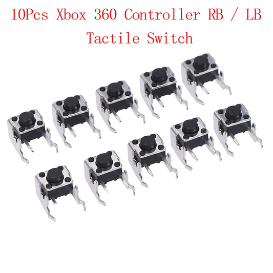 10pc Xbox RB/LB Bumper Button Switches - Tactile for Xbox One/360