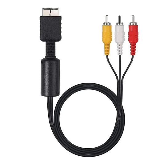 AV Cable for PS1/PS2/PS3 - Audio Video RCA to LCD Monitor/TV