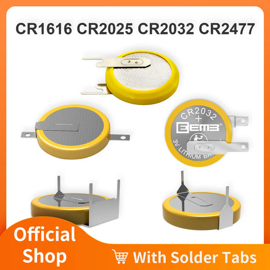 Game Boy Battery 10-Pack - CR1616/CR2025/CR2032 with Solder Tabs