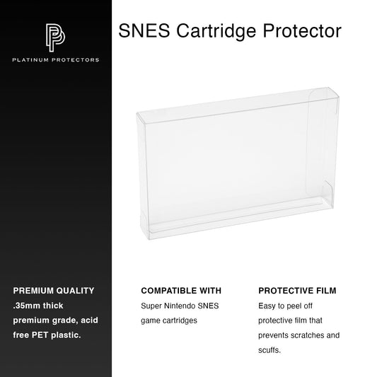 Platinum Protectors for Super Nintendo SNES Game Cartridges