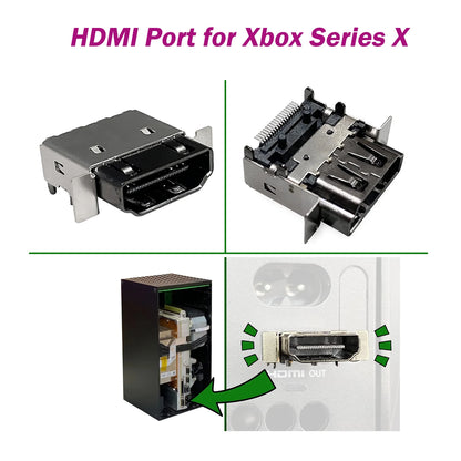 Xbox Series X HDMI Port Replacement - Multi-Pack Display Socket Connector