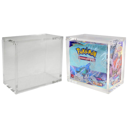 Premium Acrylic Case for Pokemon Booster Box with Magnetic Top (8mm thick)