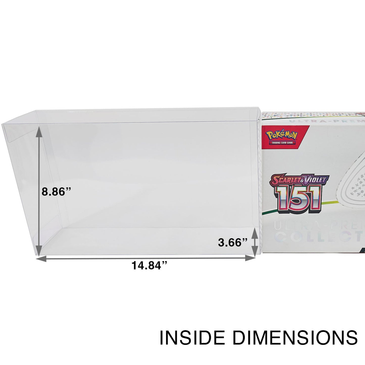 Platinum Protectors for Pokemon 151 UPC Ultra Premium Collection Boxes - UV & Scratch-Resistant