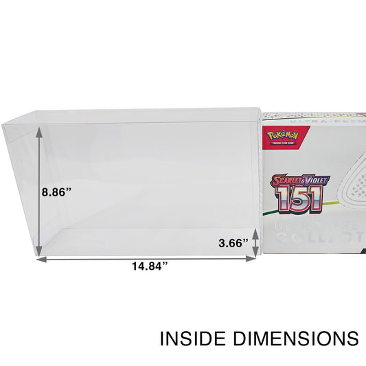 Platinum Protectors for Pokemon 151 UPC Ultra Premium Collection Boxes - UV & Scratch-Resistant
