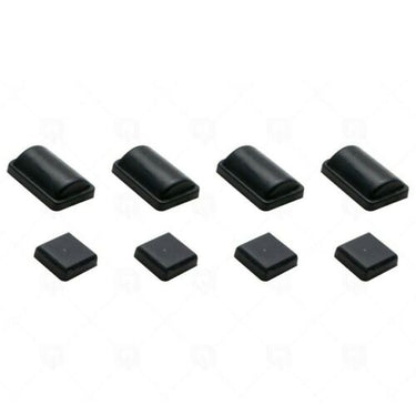 Wii Rubber Feet Replacement Black (8 Pieces)