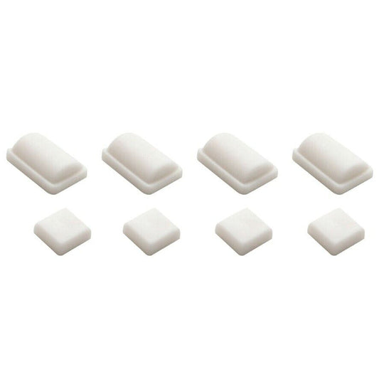 Wii Rubber Feet Replacement White (8 Pieces)