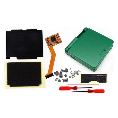 For GBA SP 10Levels Brightness V2 IPS Backlight Backlit LCD Mod for Gameboy Advance SP GBA SP with Pre-Trim Housing Shell