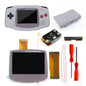 Drop in GBA IPS V5 LCD Screen Shell Kits W/1800Mah Rechargeable Built-In Lithium Battery for Gameboy Advance