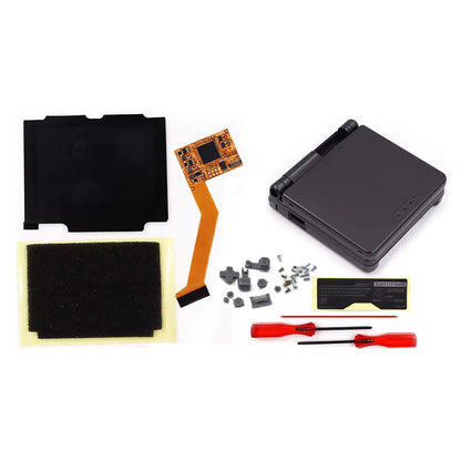 For GBA SP 10Levels Brightness V2 IPS Backlight Backlit LCD Mod for Gameboy Advance SP GBA SP with Pre-Trim Housing Shell