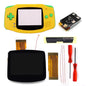 Drop in GBA IPS V5 LCD Screen Shell Kits W/1800Mah Rechargeable Built-In Lithium Battery for Gameboy Advance
