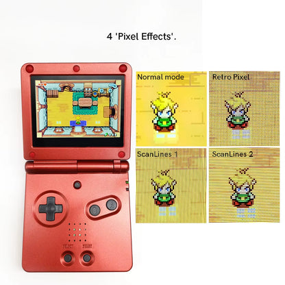 V5 Laminated GBA IPS Backlight LCD Screen Kits with Shell for Gameboy Advance SP Console NO NEED CUT Easy to Install