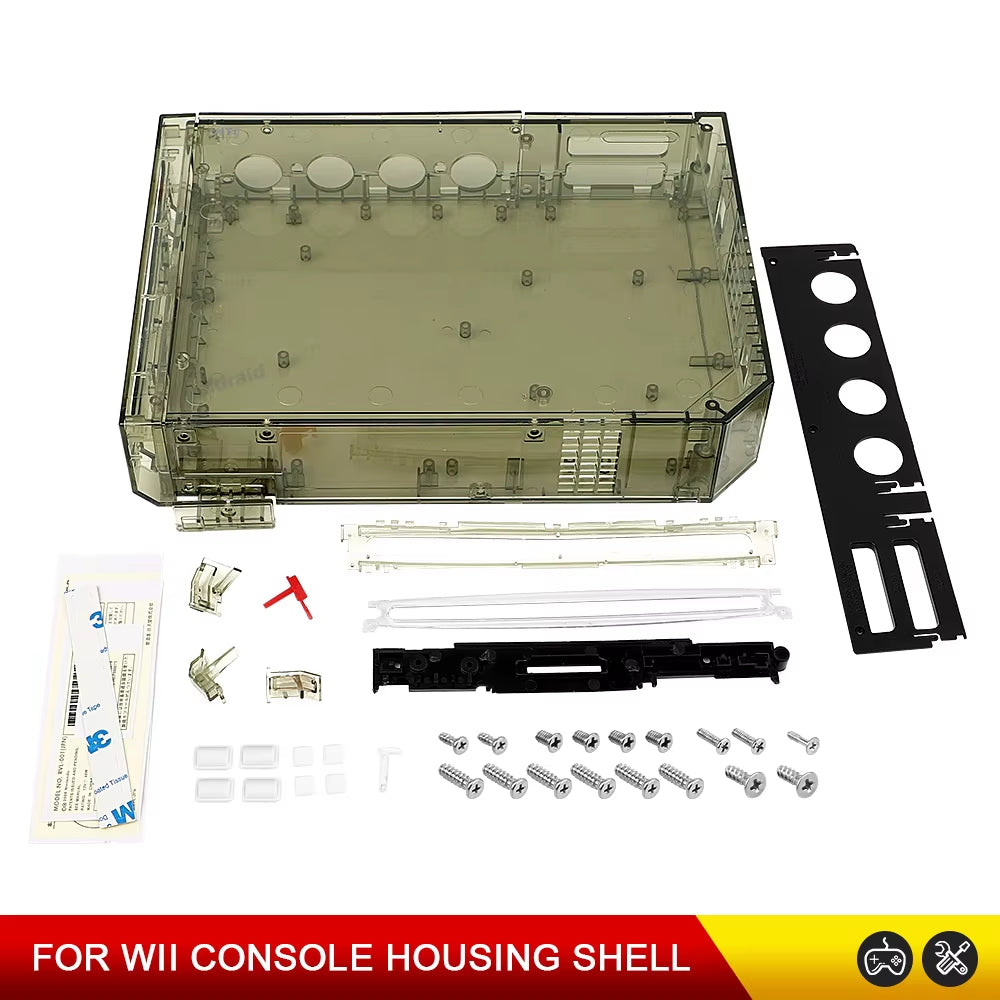 9 Colors with Retail Packing Cover Full Set Housing Shell Replacement Parts for Wii Game Console Repair Case with Buttons