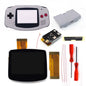 Drop in GBA IPS V5 LCD Screen Shell Kits W/1800Mah Rechargeable Built-In Lithium Battery for Gameboy Advance