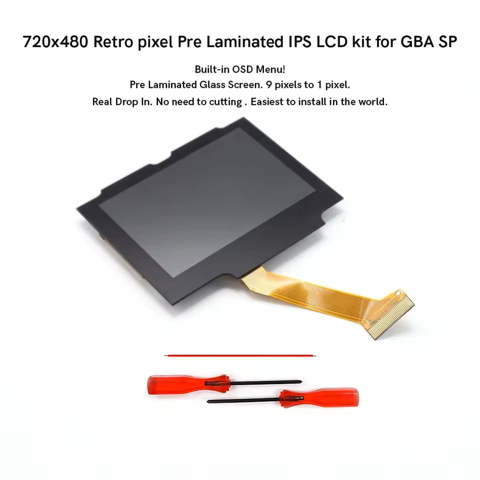 Gameboy Advance SP IPS Screen Kit