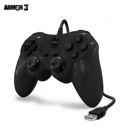 PS3 / PC Wired Controller Black Armor 3