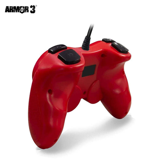 PS3 / PC Wired Controller Red Armor 3