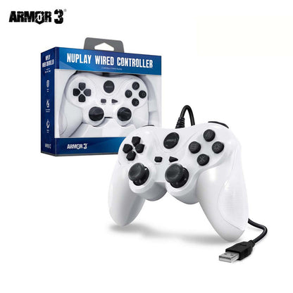 PS3 / PC Wired Controller White Armor 3