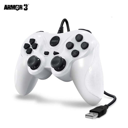 PS3 / PC Wired Controller White Armor 3