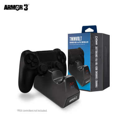 PS4 Controller Charging Dock Charges 2 Controllers at once Armor 3