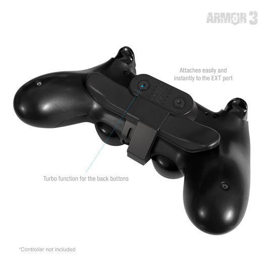 PS4 Controller Trigger Back Button Attachment works with OEM PS4 Controllers