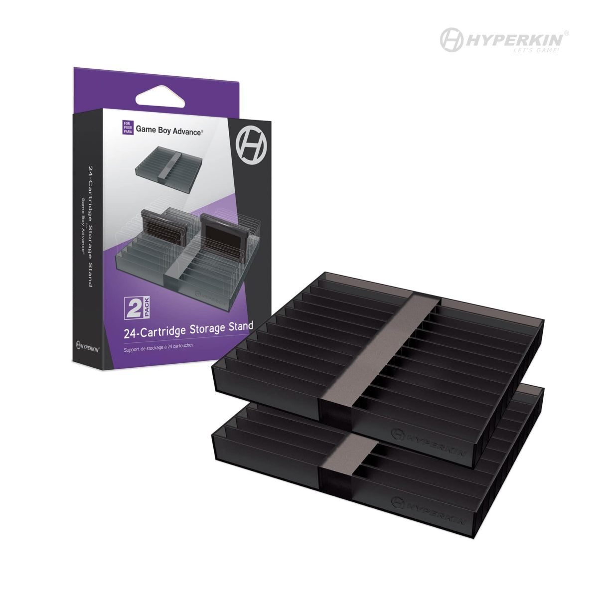 Gameboy/GBC/GBA 24 Cartridge Storage Stand (2 Pack)