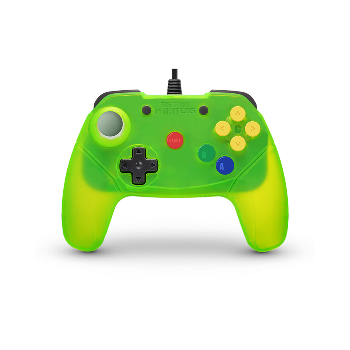 Retro Fighters N64 Controller Wired Brawler64 (Extreme Green)