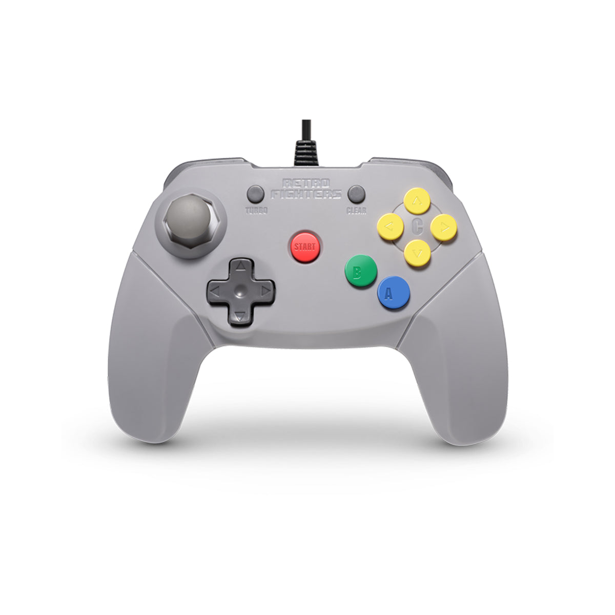 Retro Fighters N64 Controller Wired Brawler64 Grey