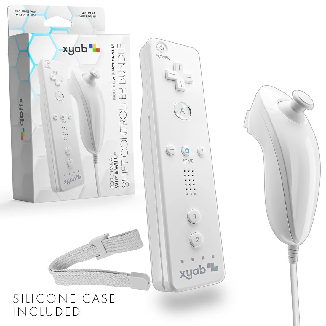 Wii Remote W/ Motion Plus Bundle (White)