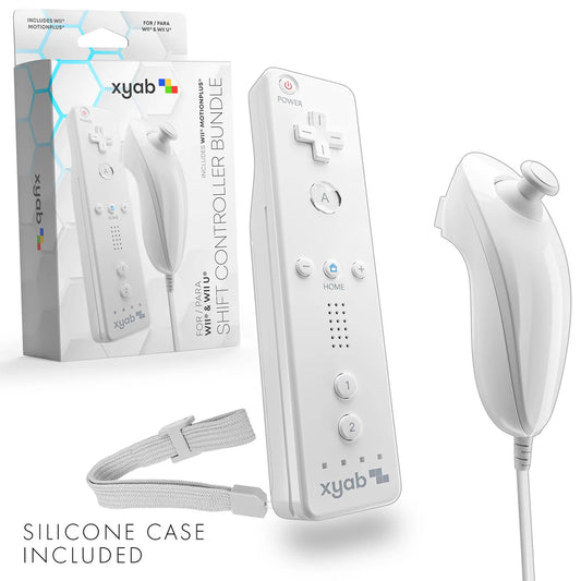 Wii Remote W/ Motion Plus Bundle (White)